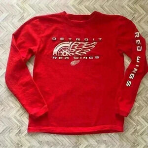 NHL Red Wings Long Sleeve Shirt Women's Size Medium